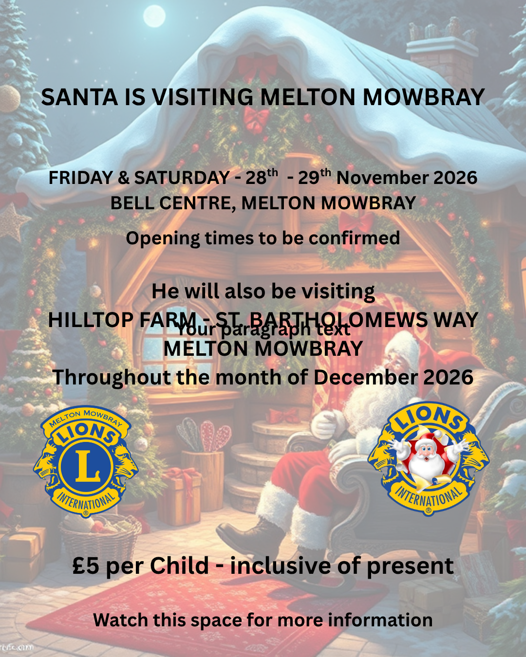 Santas Grotto Flyer
